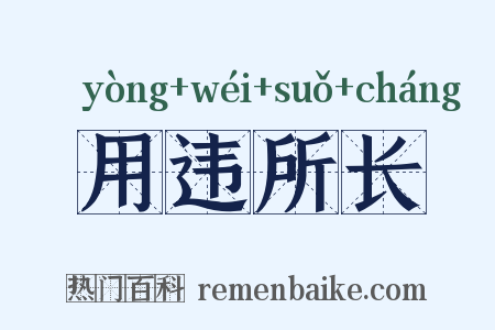 用违所长是什么意思的图片